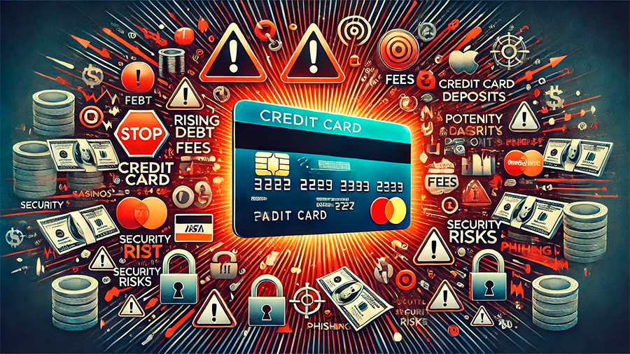 Disadvantages and risks of credit card deposits